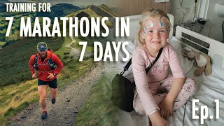 Training for 7 MARATHONS IN 7 DAYS  Double training day  Ep1 [upl. by Laehcar]