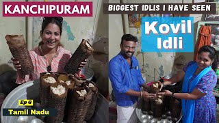 Kanchipuram Kovil Idli  Must Try Food in Temples  One Idli is Min 3 Kgs  Tamil Nadu Vlog  Ep 6 [upl. by Ty112]