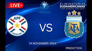 Paraguay VS Argentina  CONMEBOL World Cup Qualification Match Prediction [upl. by Sandro]