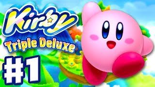 Kirby Triple Deluxe  Gameplay Walkthrough Part 1  Level 1 Fine Fields Nintendo 3DS [upl. by Lirrehs]