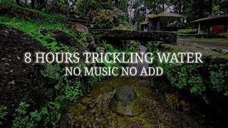 8 HOURS TRICKLING WATER asmr NO MUSIC NO ADD [upl. by Idoux]