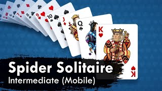 Spider Solitaire  Intermediate Mobile 147 [upl. by Viridis]