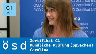 ÖSD Zertifikat C1 – Mündliche Prüfung Sprechen [upl. by Belamy]