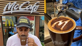 Coffee Making at McCafe🤩🤩 ये वाला McDonalds दिल्ली में भी होना चाहिए🥺🥺 Indian Street Food  Gujarat [upl. by Yedorb970]