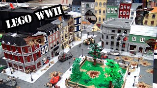 Huge LEGO WWII Battle of Aachen with 500000 Pieces [upl. by Youlton]