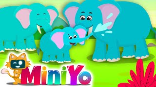 Elephant Family Song  Animal Songs  Rhymes for Children [upl. by Kalinda249]