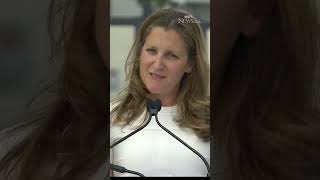 Freeland says she has enough support to remain finance minister [upl. by Mendez639]