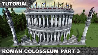 Minecraft Roman Colosseum Tutorial amp Download part 3 [upl. by Nodyl]