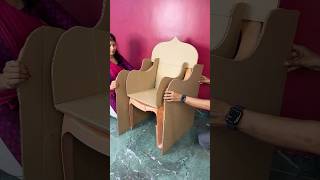 Beautiful Sofa Craft using Waste Plastic Chair short reel viral youtubeshort diycraft trending [upl. by Tella]