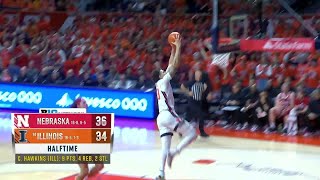 Coleman Hawkins Highlights vs Nebraska  Illinois Basketball  020420 [upl. by Stephanie882]