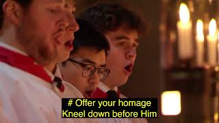 Christmas Carols from Kings College 2023 with captions [upl. by Assirralc582]