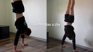 How I Learned To Handstand Hold [upl. by Leahcam904]