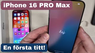 Första svenska UNBOX av iPhone 16 Pro Max och testar ÄKTA läder skal [upl. by Janessa]