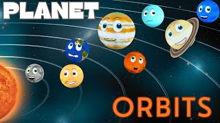 Planet Orbits  Orbit time Comparison  Solar System for Kids [upl. by Anitsej]