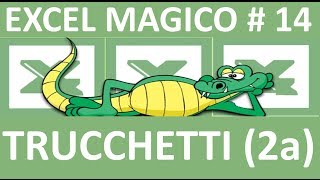 EM14 Trucchetti Suggerimenti e Scorciatoie con excel [upl. by Clorinde]