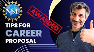 NSF CAREER Tips to write a SUCCESSFUL CAREER proposal  By 2020 CAREER Awardee Dr Silvestri [upl. by Truc]