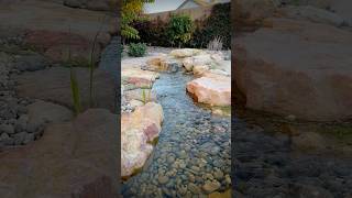 Beforeafter 30’ pondless waterfall  stream in Beaumont CA aquascape gardenpond watergarden [upl. by Alaehs653]