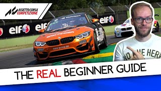 The Real Beginner Guide To Sim Racing in Assetto Corsa Competizione Getting Started amp First Laps [upl. by Nerraj]