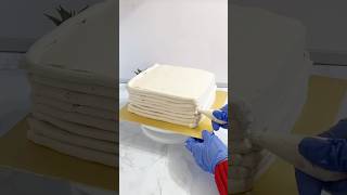 Rectangle Cake 🎂 decoration tutorial whiteforestcake trending shortsfeed ytshorts shorts [upl. by Enaitsirhc]