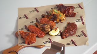 A wing flight is no pun intended You can order one at Jake Melnicks Corner Tap [upl. by Anilem]