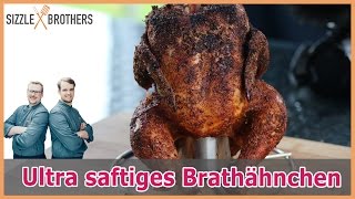 Saftiges Grillhähnchen Oktoberfest Hähnchen mit Injektion [upl. by Ahsikcin]