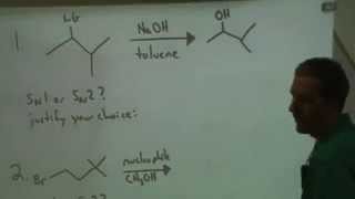 SN1 and SN2 sample problems worked out with lots of explanation wksht 1 [upl. by Lorinda405]