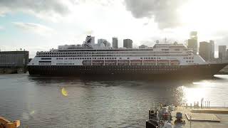 Holland America Line Cruise Ship Volendam Departs Port of Montréal Saturday May 18 2024 EMR 5747 [upl. by Nerha]