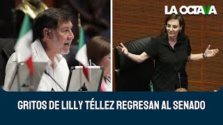 NOROÑA FRENA GRITERÍA de LILLY TÉLLEZ y PONE ORDEN en el SENADO [upl. by Sukul42]