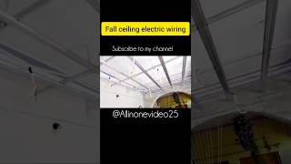 False ceiling wiringelectric wiringfalse ceilinghomeshort ytshortsAllinonevideo25homedecor [upl. by Meara]