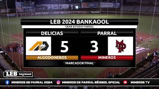 Juego 1 I Algodoneros de Delicias vs Mineros de Parral I Liga Estatal de Beisbol I Mineros Tv [upl. by Theresita]