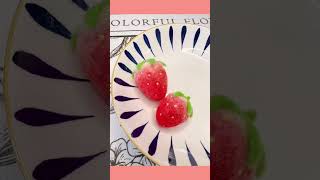 DIY Needle Felted Strawberry A Sweet and Simple Guide [upl. by Cristobal]