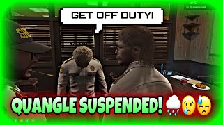 Quangle Gets SUSPENDED  NoPixel GTA RP  NoPixel Clips [upl. by Pihc]