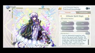 Touhou Lost Word Patchouli E1 Voicelines Ultimate Spirit Magic [upl. by Semela752]