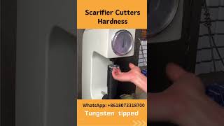 How to test the hardness of your scarifier TCT carbide cutters scarifiers surfaceprep [upl. by Isaak]