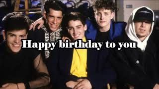 New Kids on the Block  Happy Birthday Lyrics [upl. by Nueoras]