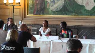 IAAF Diamond League Oslo  Murielle Ahoure amp Allyson Felix [upl. by Sekoorb]