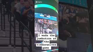 I made the jumbotron at the timberwolves game [upl. by Loomis]