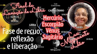 MERCÚRIO EM ESCORPIÃO  VÊNUS EM SAGITÁRIO  Final da Lunação e Libra [upl. by Eiuqram726]