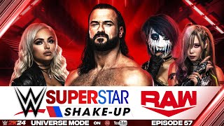 THE SUPERSTAR SHAKEUP  WWE 2K24 Universe Mode  57 PC [upl. by Dukie181]