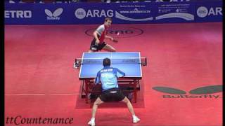 Champions League Timo BollHe Zhi Wen [upl. by Bendite514]