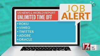 Job Alert Jobs with unlimited time off [upl. by Nerat]