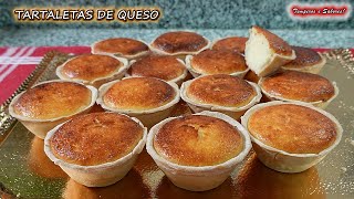 TARTALETAS DE QUESO muy fáciles delirio de sabor [upl. by Ihsir730]