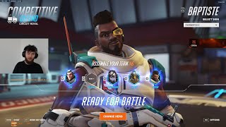 DAFRAN INSANE BAPTISTE OVERWATCH 2 GAMEPLAY SEASON 10 TOP 500 [upl. by Ruthanne]