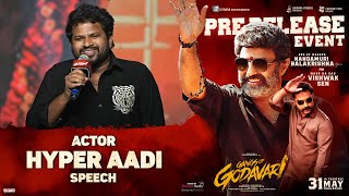 Hyper Aadi Speech  Gangs of Godavari Pre Release Event  NBK  Vishwak Sen  Krishna Chaitanya [upl. by Talya]