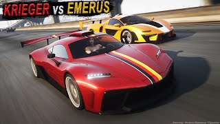 Benefactor Krieger VS Progen Emerus Старики по прежнему ТОПы в GTA Online [upl. by Gwen]