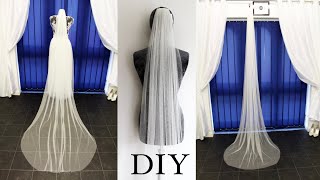 Wedding Veil How to make Wedding veil Bridal Veil sewing tutorial Veil DIY Anita Benko Bridal [upl. by Crane]