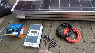 installing renogy 300w solar panels amp mppt charge controller off grid free power in campervan [upl. by Hairu]