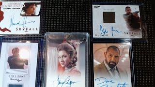 007 Bond James Bond autographed cards amp relics Cameo from 2 Bonds Connery amp Moore Jane Seymour [upl. by Kerman486]