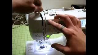 How To Thread The Brother SE400 Embroidery and Sewing Machine beginner [upl. by Haizek650]