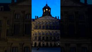 Dam Square saxophone amsterdam music travel nederlands night nightlife street performance [upl. by Reggi]